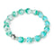 Türkis | Firefly Glas Schneekugel Armband