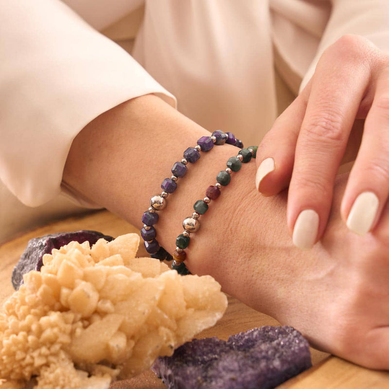 India Agate | Sacred Geode Bracelet