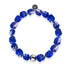 Sapphire Gem Glass Bracelet 2-Set