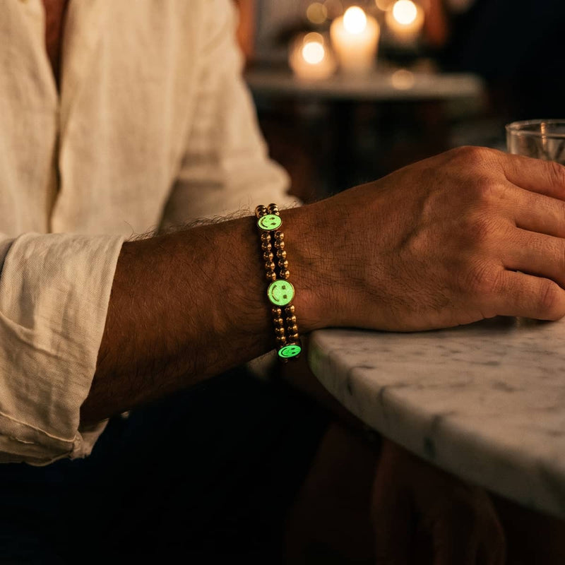 Gold x Sunshine Luminous Enamel | Smile Bracelet