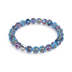 Indigo | Firefly Glass Confetti Bracelet