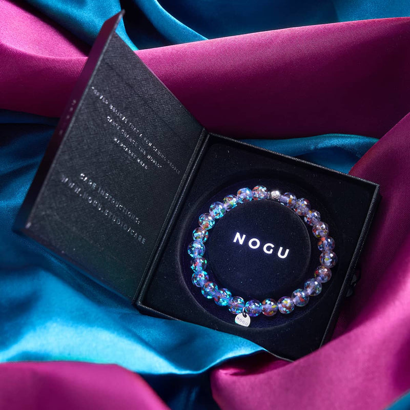 Lilac | Firefly Glass Confetti Bracelet