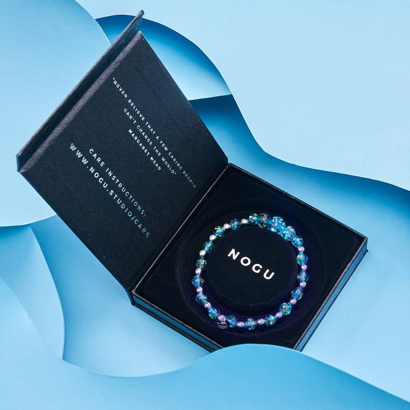 Teal | Firefly Glass Confetti Cascade Bracelet