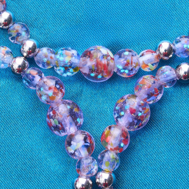 Lilac | Firefly Glass Confetti Cascade Bracelet