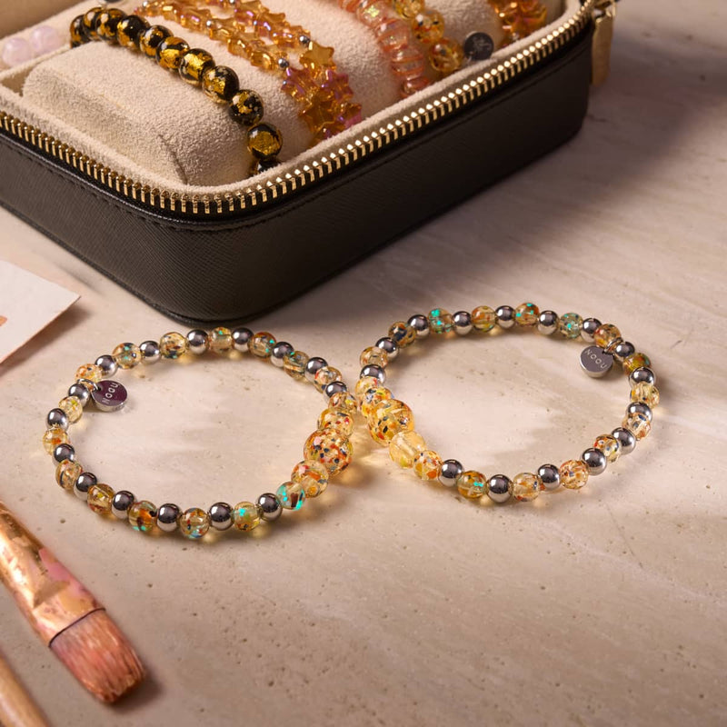 Mango Mimosa | Firefly Glass Confetti Cascade Bracelet