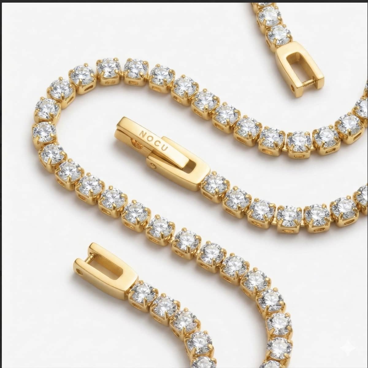 18k Gold x Crystal | Tennis Club Bracelet