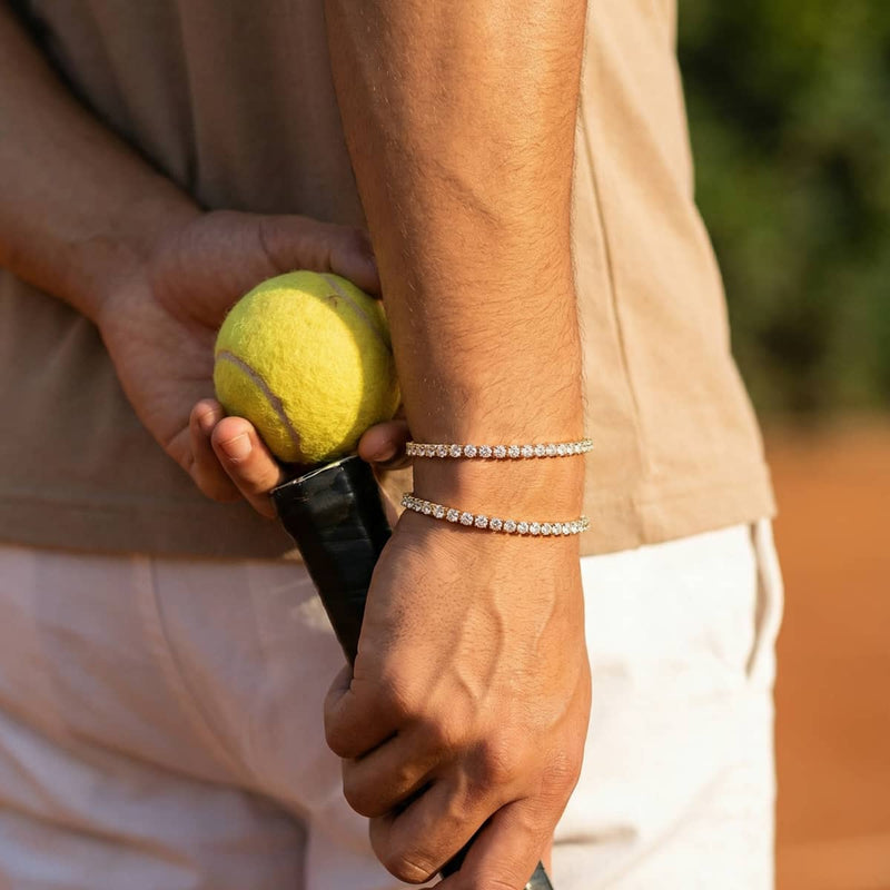 18k Gold x Crystal | Tennis Club Bracelet