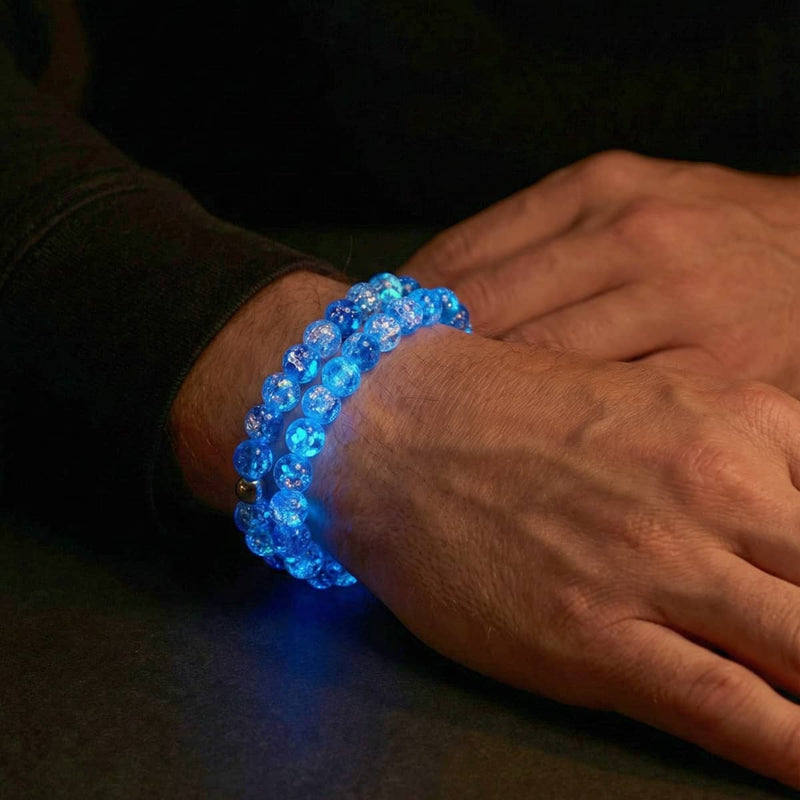 Azure Ice | Firework Glass Ice Drop Bracelet