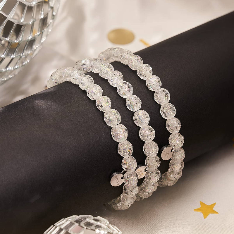 Rainbow Ice | Firework Glass Ice Drop Bracelet