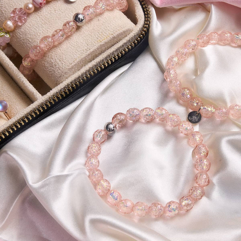 Apricot Ice | Firework Glass Ice Drop Bracelet