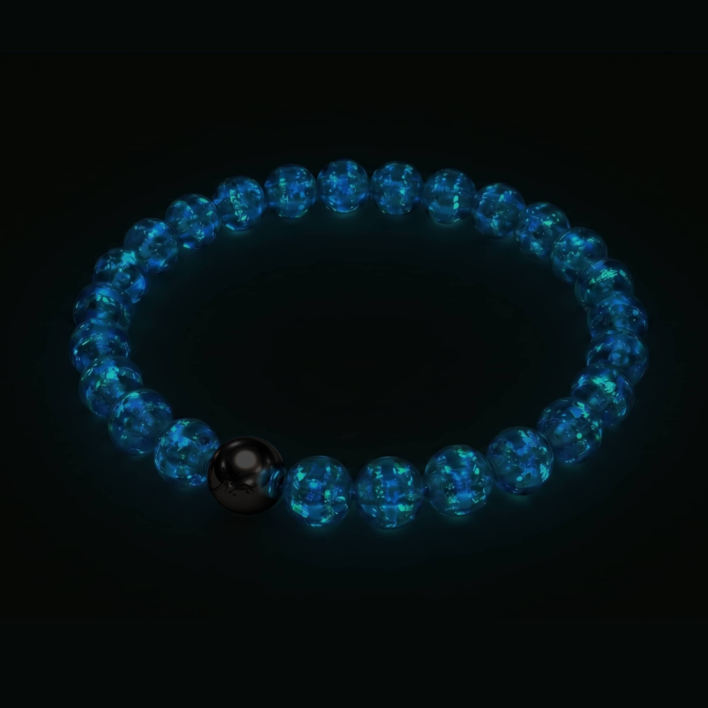 Teal Candy | Firework Glass Sugar Bracelet