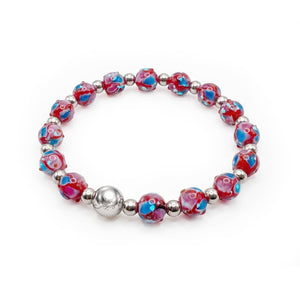 Cherry | Firefly Glass Tulip Bracelet