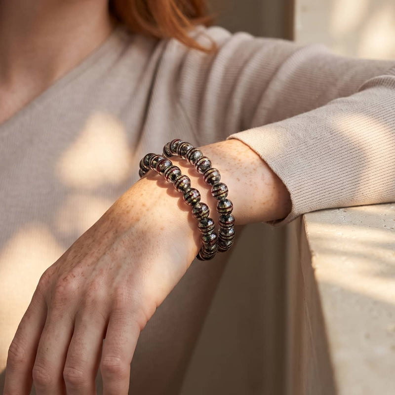 Volcanic Ember | Firework Glass Orbit Bracelet