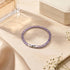 Amethyst Baguette Cut Crystal x Rhodium | Tennis Bracelet