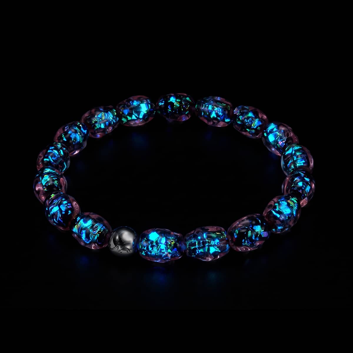 Rosé Potion | Firework Glass Micro Pebble Bracelet