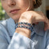 Topaz Potion | Firework Glass Micro Pebble Bracelet