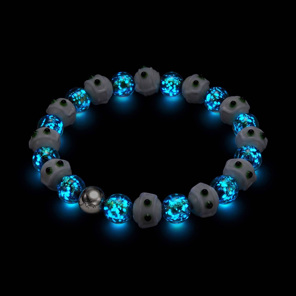 Teal Crypt | Firework Glass Mummy Bracelet