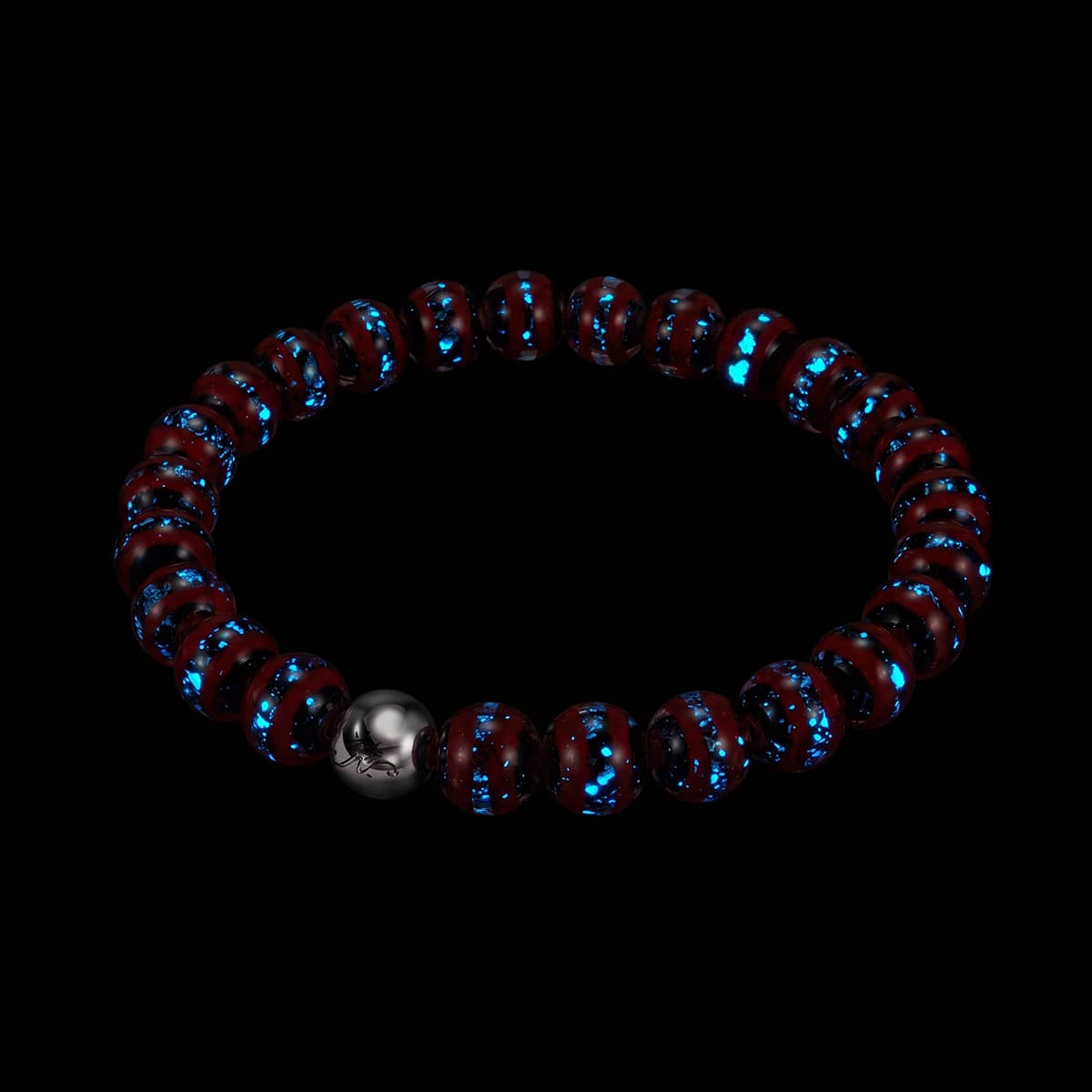 Crimson & Copper | Firework Glass Ribbon Bracelet
