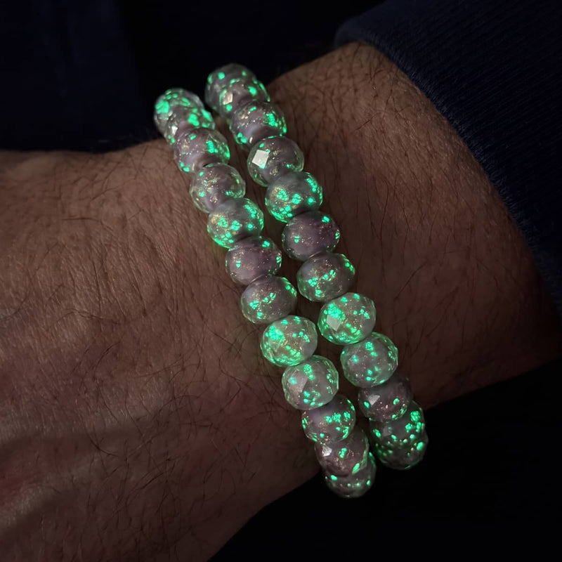 Immergrün | Firefly Glas Diamanten Armband