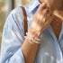 Whiteout | Firefly Glas Schneekugel Armband