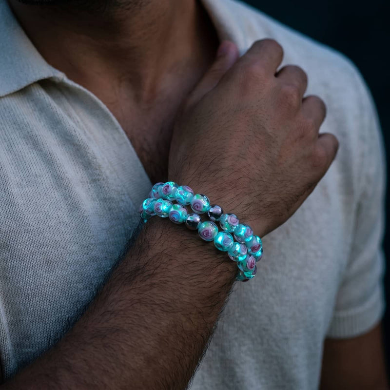 Lunafiore | Feuerwerk Glas Garten Armband