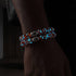 Verliebt | 925 Sterling Silber | Feuerwerk Glas Armband