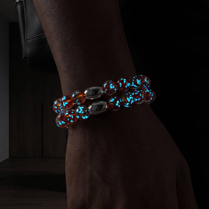 Verliebt | 925 Sterling Silber | Feuerwerk Glas Armband