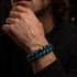 Grüner Astra | 925 Sterling Silber | Solarglas-Armband