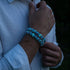 Caspian Blue | Tiger Glass Bracelet
