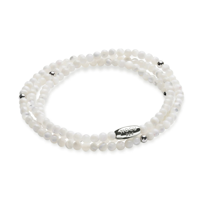 Perlmutt-Jaspis | 925er Sterlingsilber | Edelstein-Wrap