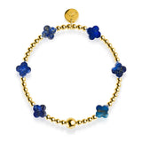 Mitternachtsschatz | Gold | Kleeblatt-Essenz-Armband