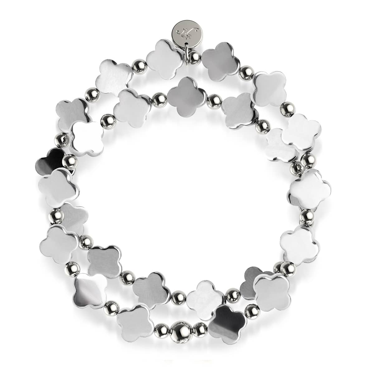 Silbernes Glück | Kleeblatt-Wrap