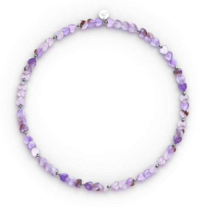 Amethyst | 925er Sterlingsilber | Herz-Wrap