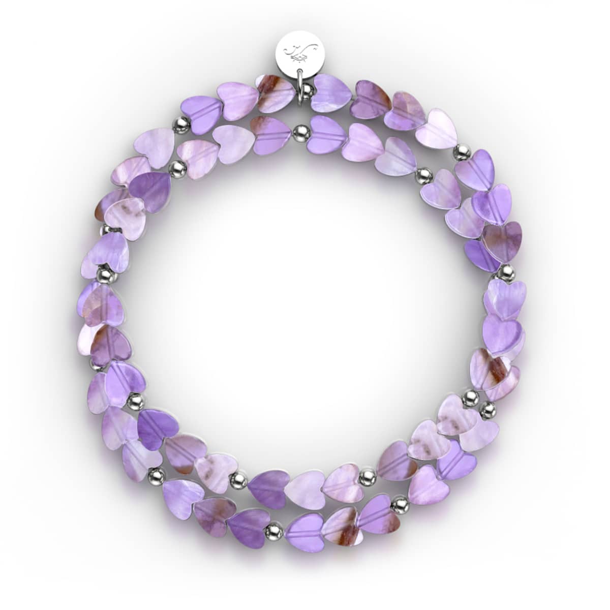 Amethyst | 925er Sterlingsilber | Herz-Wrap