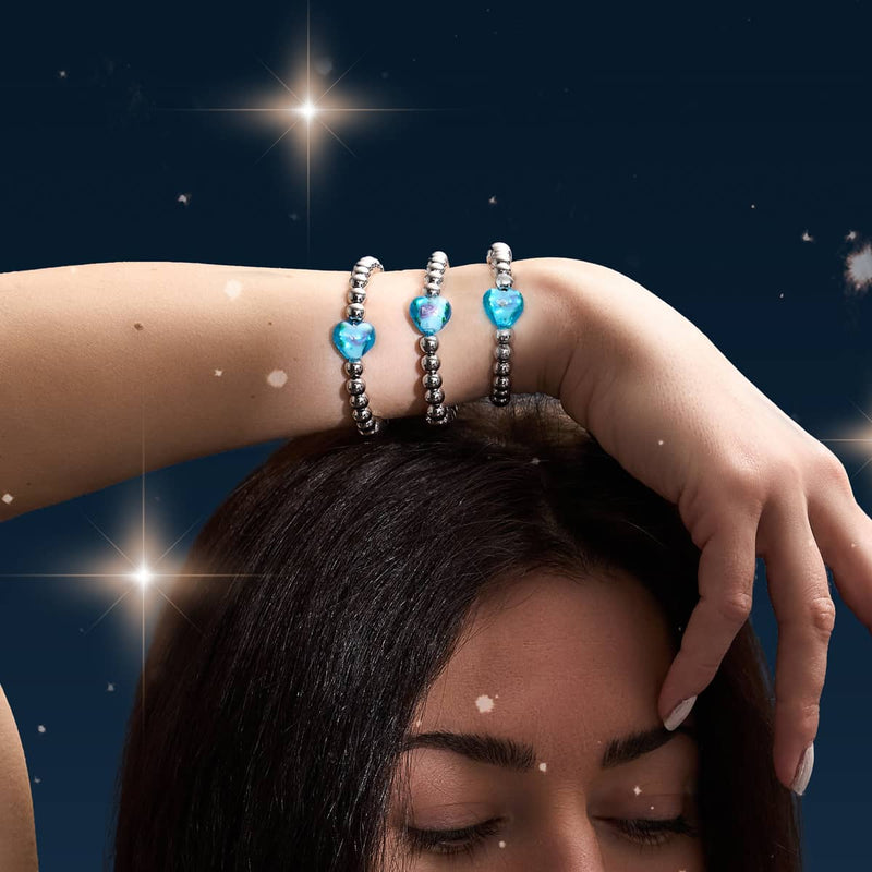 Aquamaringarten | Leuchtendes Herzen-Essenzarmband