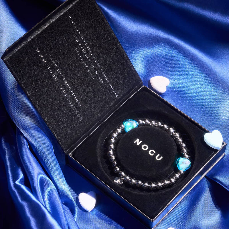 Aquamaringarten | Leuchtendes Herzen-Essenzarmband