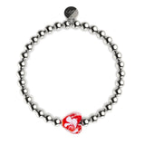 Purpurroter Wirbel | Leuchtendes Herz-Essenz-Armband