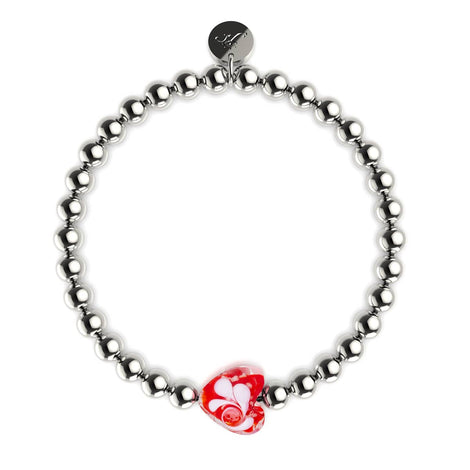 Purpurroter Wirbel | Leuchtendes Herz-Essenz-Armband