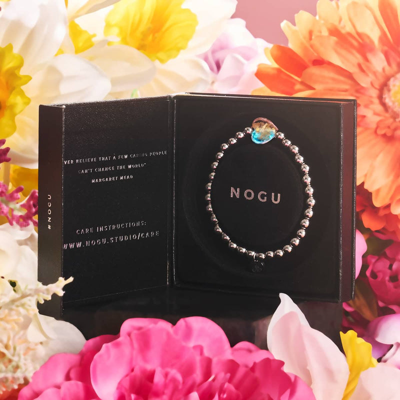 Vergoldetes Rosa | Leuchtendes Herz-Essenz-Armband