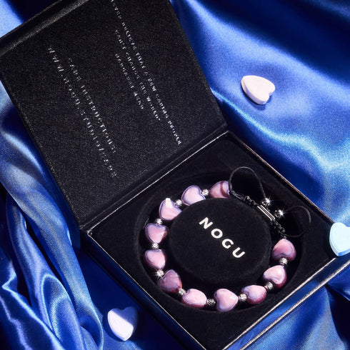 Violette Herzschnur | Kristall-Makramee-Armband