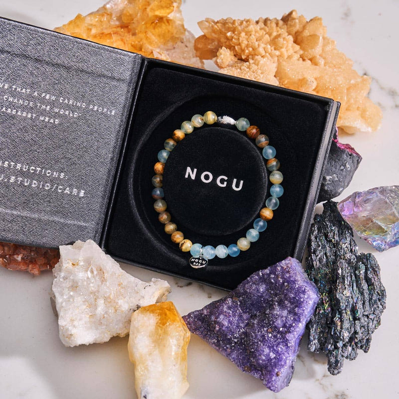 AAA-Calcit | 925er Sterlingsilber | Edelsteinarmband