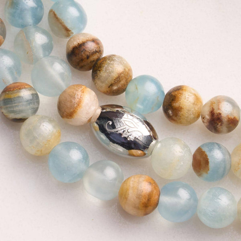 AAA-Calcit | 925er Sterlingsilber | Edelsteinarmband