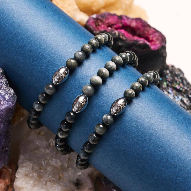 AAA Adlerauge | 925 Sterling Silber | Edelsteinarmband