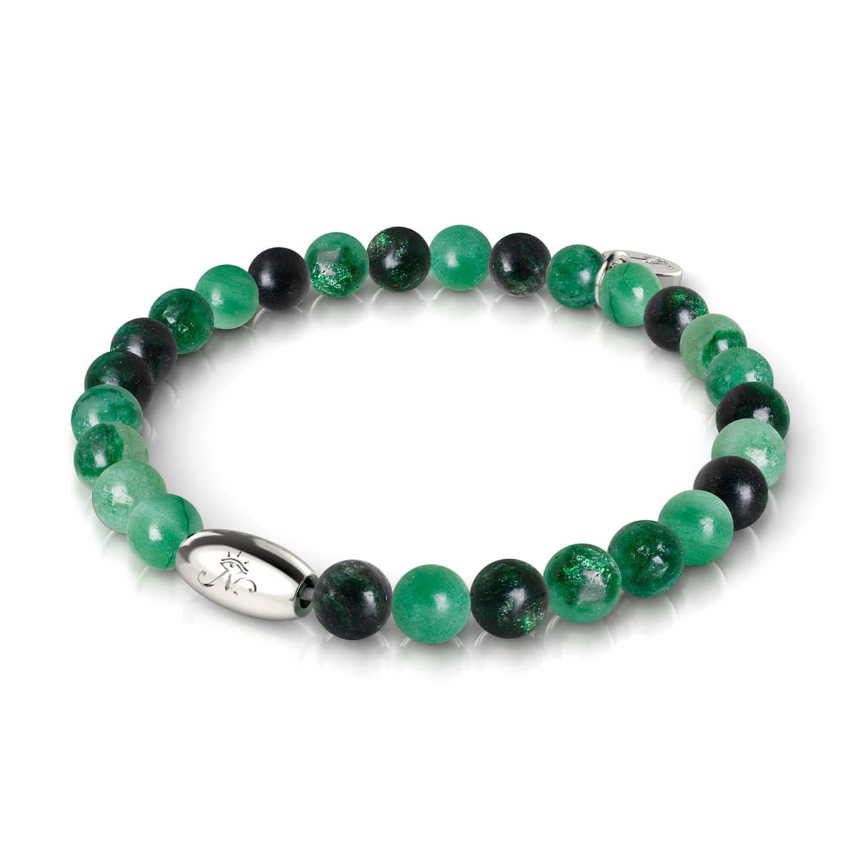 AAA Grüner Lepidolith | 925 Sterling Silber | Edelsteinarmband