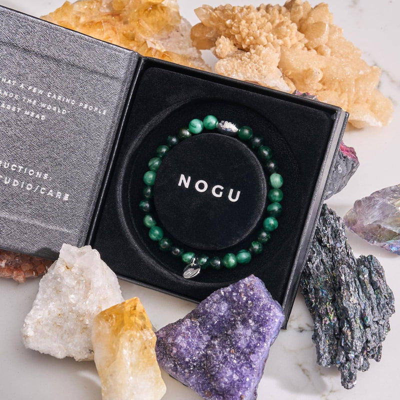 AAA Grüner Lepidolith | 925 Sterling Silber | Edelsteinarmband