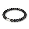 AAA Obsidian | 925 Sterling Silber | Edelsteinarmband