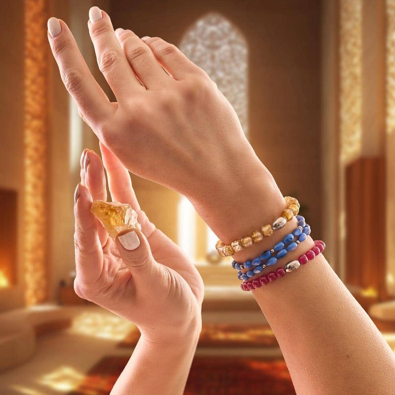 AAA Rubin | 925 Sterling Silber | Edelsteinarmband