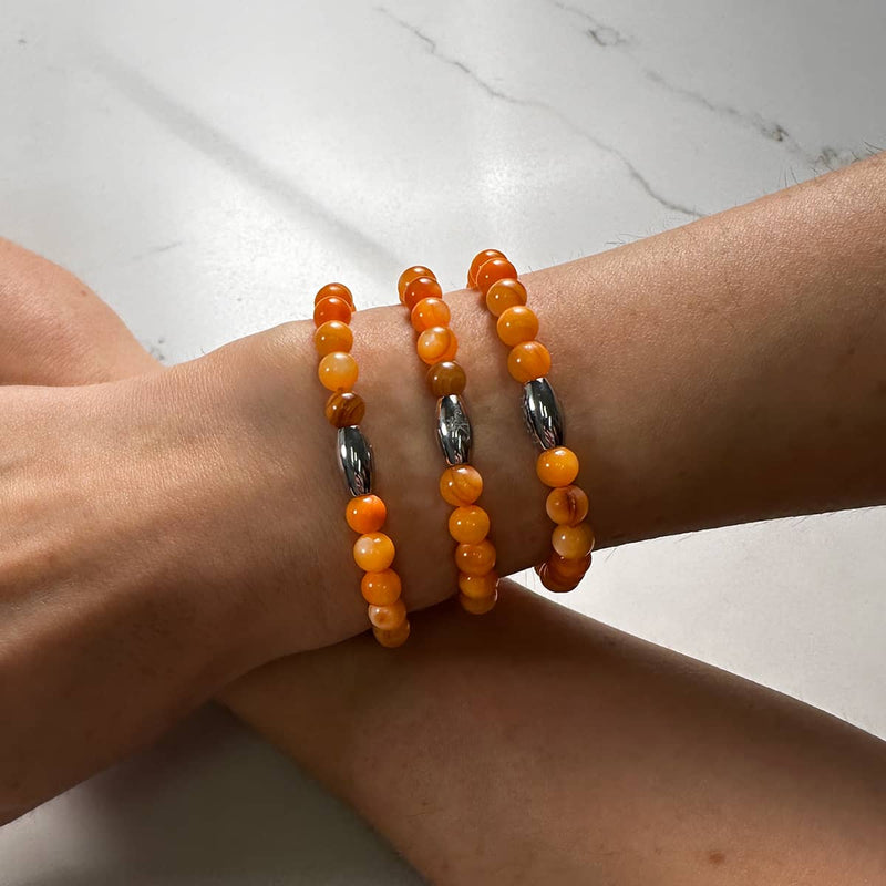 Harvest Moon x Silber | Abalone-Armband