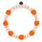 Orange x Champagner-Perle | 925er Sterlingsilber | Beerenarmband