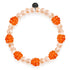 Orange x Champagner-Perle | 925er Sterlingsilber | Beerenarmband